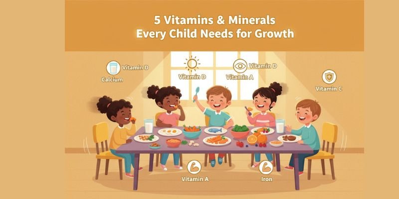 5 Vitamins & Minerals Every Child Needs for Growth